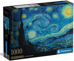Clementoni Museum Collection: Van Gogh - A csillagos éj HQC 1000 db-os puzzle poszterrel - Clementoni (37065C) - jatekshop