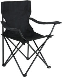 AKORD Fancy Garden ANTER Összecsukható Kemping Szék Fém Oxford Fekete Pohártartóval (KRZETURANTERCZAR)