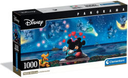 Clementoni Disney - Mickey és Minnie varázslatos éjszakája 1000db-os panoráma puzzle poszterrel - Clementoni (39503) - jatekshop