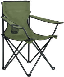 AKORD Fancy Garden ANTER Összecsukható Kempingszék Fém/Oxford Zöld Pohártartóval (KRZETURANTERZIEL)