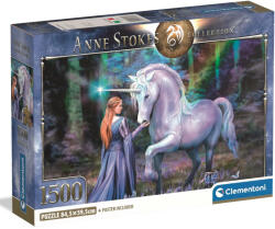 Clementoni Anna Stokes - Az egyszarvú birodalma HQC 1500db-os compact puzzle - Clementoni (31735) - jatekshop