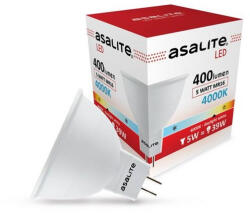 Asalite LED Izzó MR16 spot 12V 5W 4000K (400 lumen) - gsmlive
