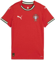 PUMA Női Rövid Ujjú Póló Portugal 2025 Heimtrikot PUMA Sport Red Sugared Almond Beige L bézs|vörös