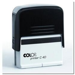 Colop Bélyegző, COLOP "Printer C 40", fekete cserepárnával (01374001) - iconink