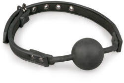 Easytoys Fetish Collection Szájpecek szilikon golyóval, fekete