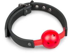 Easytoys Fetish Collection Szájpecek PVC golyóval, piros