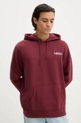 Levi's felső szürke, férfi, nyomott mintás, kapucnis - burgundia M