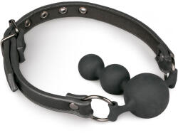 Easytoys Fetish Collection Szájpecek szilikon golyókkal, fekete
