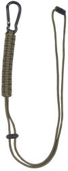 MILTEC paracord karabínerrel, olivazöld