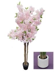 ITEM Selyemvirág cseresznyefa cserepes polietilén, poliészter 50x60x167 cm pink (JA-216998)