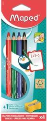 Maped Táblaceruza készlet, fehértáblához, MAPED, 4 féle szín, hegyezővel (IMA833800) - tintasziget