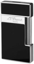 S.T. Dupont BQ Slimmy Laque, fekete és króm színű szúrólángos öngyújtó - Noir/Chrome (028001 - 028221)
