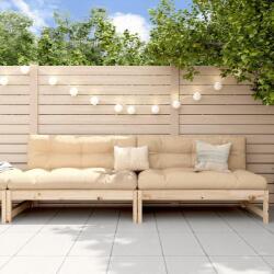 vidaXL 2 db kerti tömör fenyőfa középső kanapé 120 x 80 cm (825716)