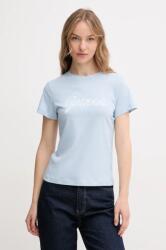 Guess pamut póló női, V5GI02 K9RM1 - kék XS