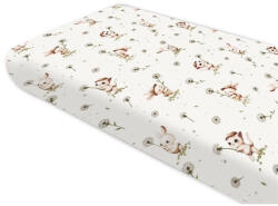  Baby Shop 70*140 cm pamut, gumis lepedő - Nyuszi és cica