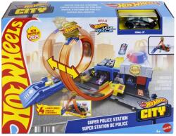 Mattel Hot Wheels City: Super Secția de Poliție set de joacă cu mașinuță - Mattel (JBM71)