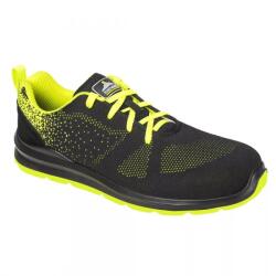 Portwest FT25 Steelite Aire Trainer S1P fekete/zöld (FT25BGN38)