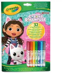 Crayola Crayola: Culoare și activitate - Casa de păpuși Gabi cu 7 carioci (04-7024G)