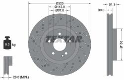 TEXTAR Disc frana TEXTAR 92262105 (92262105)