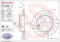 BREMBO féktárcsa BREMBO 09. C829.11 for SUBARU (09.C829.11)