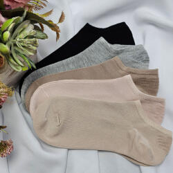 Aura Via Bambusz titokzokni sarkánál csúszásgátlóval5 pár/cs 35-38 90364