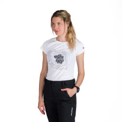 Northfinder Tricou de outdoor din bumbac organic pentru femei Mandi white (108276-377-105)