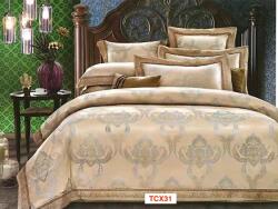 Lenjerii de pat Jacquard Lux, 4 piese, cod TCX31 Lenjerie de pat