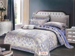 Lenjerii de pat Jacquard Lux, 4 piese, cod TCX18 Lenjerie de pat