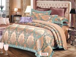 Lenjerii de pat Jacquard Lux, 4 piese, cod TCX16 Lenjerie de pat