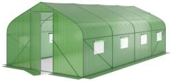 AGRINKER Solar pentru grădină 3x6 Jasmin, structură oțel cu ușă, folie polietilenă, verde - Agrinker
