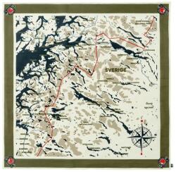 Fjallraven kendő Swedish Classic zöld, mintás, F87148 - zöld Univerzális méret