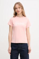 Guess pamut póló női, rózsaszín, V5GI02 K9RM1 - rózsaszín XS