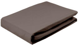  Gumis pamut jersey lepedő 90x200 + 25 cm / csoki barna