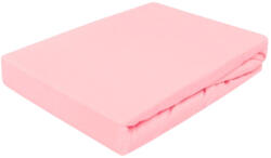  Gumis pamut jersey lepedő 180x200 + 25 cm / rózsaszín