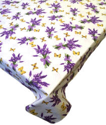  Levendula csokor mintás pamut asztalterítő - 150x200 cm