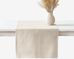 Goldea napron de masă cu amestec de in - bej natural 20x140 cm Fata de masa