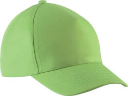 K-UP KP149 gyerek, 5 paneles pamut baseball sapka K-UP, Lime-U (kp149li-u)