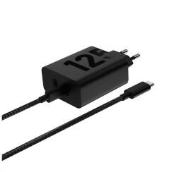 Motorola TURBOPOWER hálózati töltő 2 Type-C aljzat (125W, PD gyorstöltő + Type-C kábel) FEKETE (MCD-1252 / PG38C06632) - bluedigital