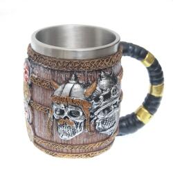 Tole 10 Imperial Cana Medievala "Death Vikings", 11.5cm, 400ml decorat 360grade Tole 10 Imperial 39493