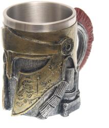 Tole 10 Imperial Cana Medievala Spartan Helmet, 12cm, 400ml decorat 360grade Tole 10 Imperial 39764