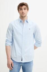 Tommy Hilfiger pamut ing férfi, galléros, regular, DM0DM20885 - kék L - answear - 22 990 Ft