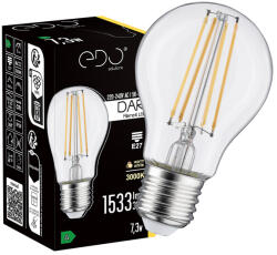 EDO Lighting Solutions Bec decorativ DARI LED Filament 7, 3W, E27, 3000K, 1533lm, 230V, CLEAR A60, EDO777711 EDO Solutions