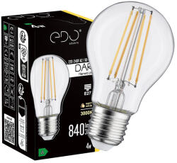 EDO Lighting Solutions Bec decorativ DARI LED Filament 4W, E27, 3000K, 840lm, 230V, CLEAR A60, EDO777709 EDO Solutions