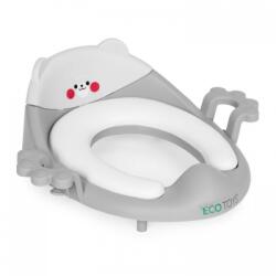 Ecotoys Reductor toaleta cu manere pentru copii, Gri, Ecotoys PP104 Olita