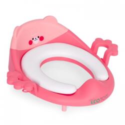 Ecotoys Reductor toaleta cu manere pentru copii, Roz, Ecotoys PP104 Olita