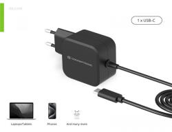 Conceptronic Univerzális Töltő adapter - OZUL04BE (USB-C, 67W, 3, 3-21V, fekete, 1, 8m) (OZUL04BE)