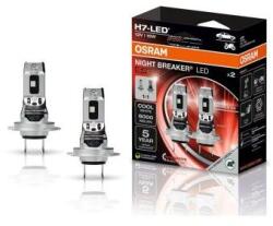OSRAM 2 db LED izzó készlet H7 Osram Night Breaker Led sebesség +230%, 16W, 12V, buborékfólia jóváhagyás ritka