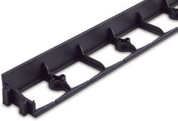  Műanyag ágyásszegély szett: 8db Borderkit Flexi 100x8x4, 5cm fekete+16 rögzítő tüske 2019781