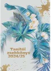 Realsystem Tanítói zsebbkönyv A5, műbőr, 145mm, x205mm, fehér lapokkal, (levelek) 2024/2025, (5317-62) (49433)