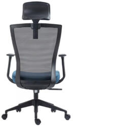  Q-328H Ergonomikus Hálós Forgószék Kék-Fekete Fejtámlával (SIG-OBRQ328HCN)